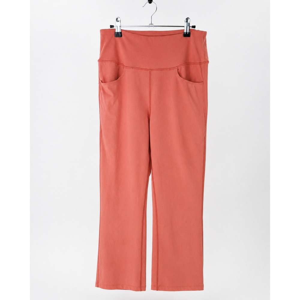 Baleaf Women's M Coral Bootcut Yoga Pants High Waist Pockets 22.5" Inseam